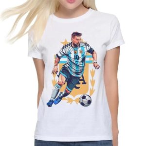 Lionel Messi Argentina Art Qatar World Cup 2022 Champion T Shirt Legends Goats Best Player WC 2022 Argentina Unisex Hoodie Sweatshirt Long Sleeve Prinvity 4