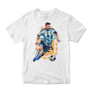 Lionel Messi Argentina Art Qatar World Cup 2022 Champion T Shirt Legends Goats Best Player WC 2022 Argentina Unisex Hoodie Sweatshirt Long Sleeve Prinvity 5