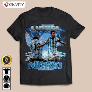 Lionel Messi Argentina Qatar World Cup 2022 Champion T-Shirt, Best Player WC 2022, Unisex Hoodie, Sweatshirt, Long Sleeve -Prinvity