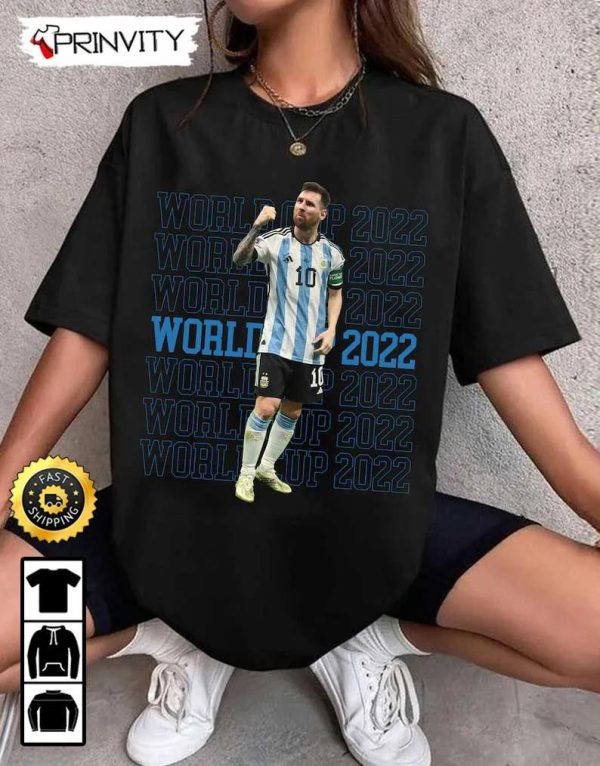 Lionel Messi Qatar World Cup 2022 Champion T-Shirt, Best Player Wc 2022, M10 Argentina Unisex Hoodie, Sweatshirt, Long Sleeve – Prinvity