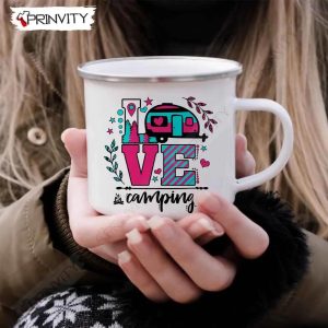 Love Camping 12oz Camping Cup RV Park Campsite Gifts For Camping Lover Prinvity HD020 2