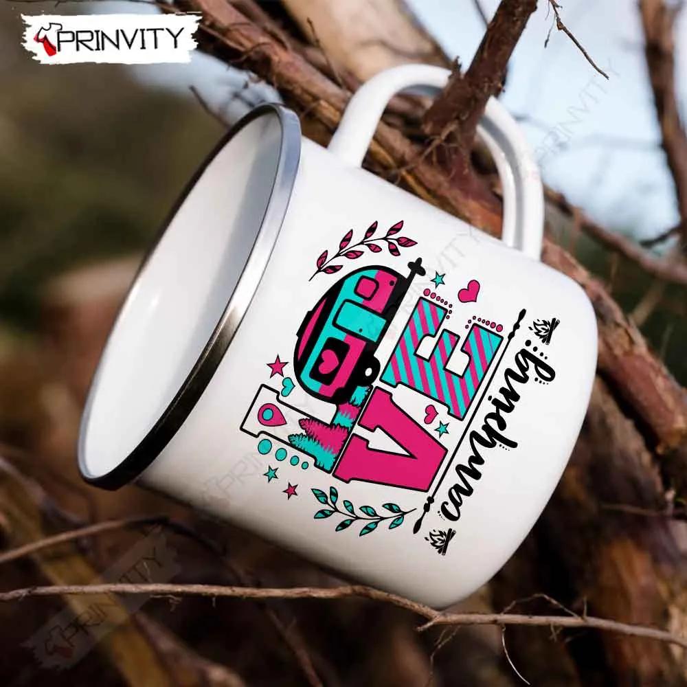 Love Camping 12oz Camping Mug, Rv Park, Campsite, Gifts For Camping Lover - Prinvity