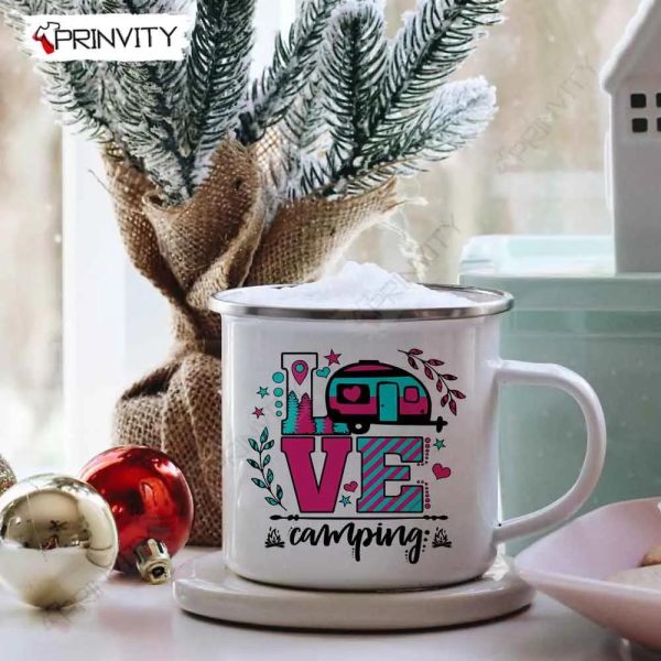 Love Camping 12oz Camping Mug, Rv Park, Campsite, Gifts For Camping Lover – Prinvity