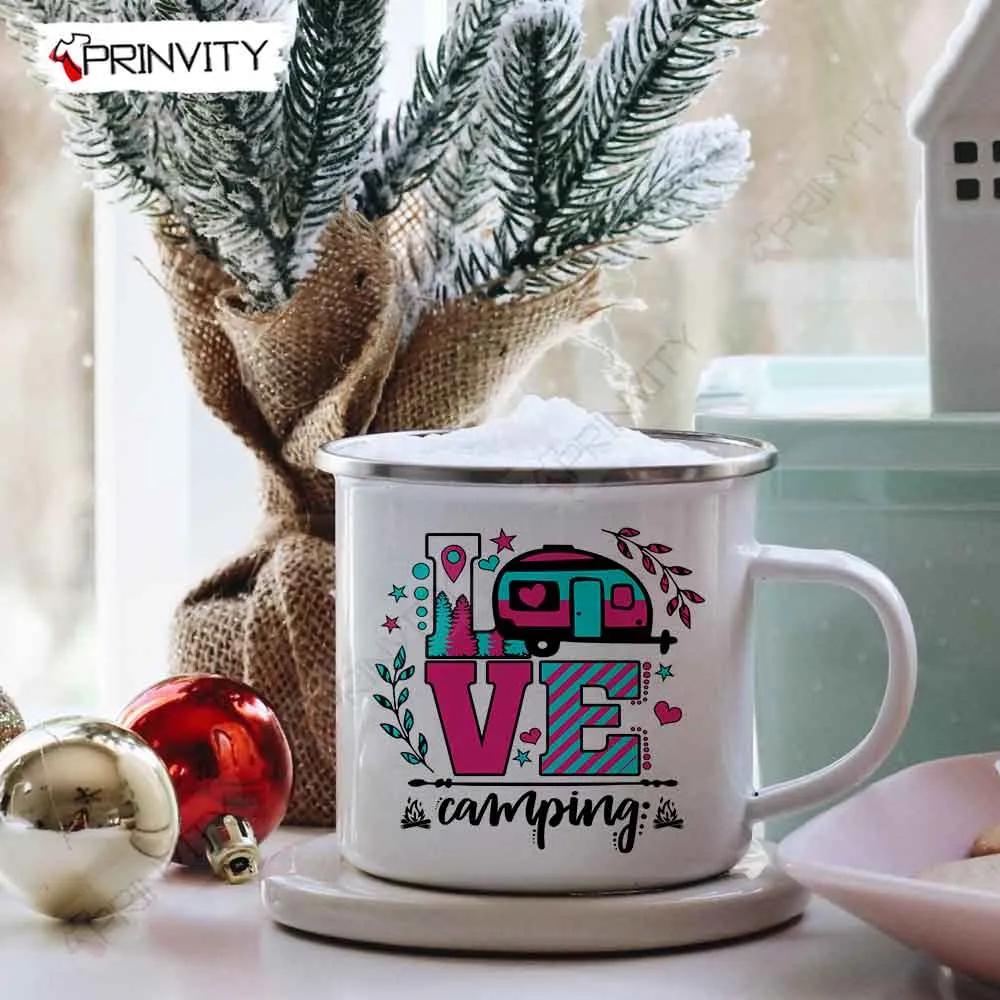 Love Camping 12oz Camping Mug, Rv Park, Campsite, Gifts For Camping Lover - Prinvity
