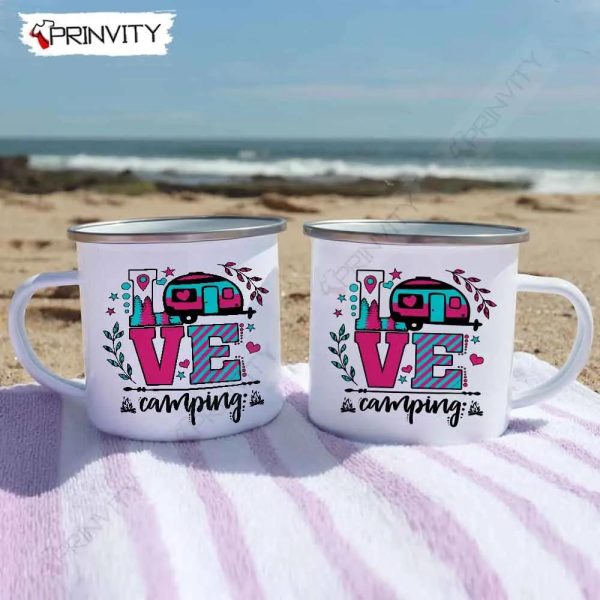 Love Camping 12oz Camping Mug, Rv Park, Campsite, Gifts For Camping Lover – Prinvity