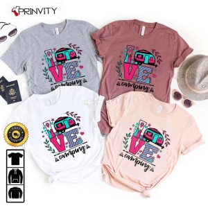 Love Camping T Shirt RV Park Campsite Gifts For Camping Lover Unisex Hoodie Sweatshirt Long Sleeve Prinvity HD020 2