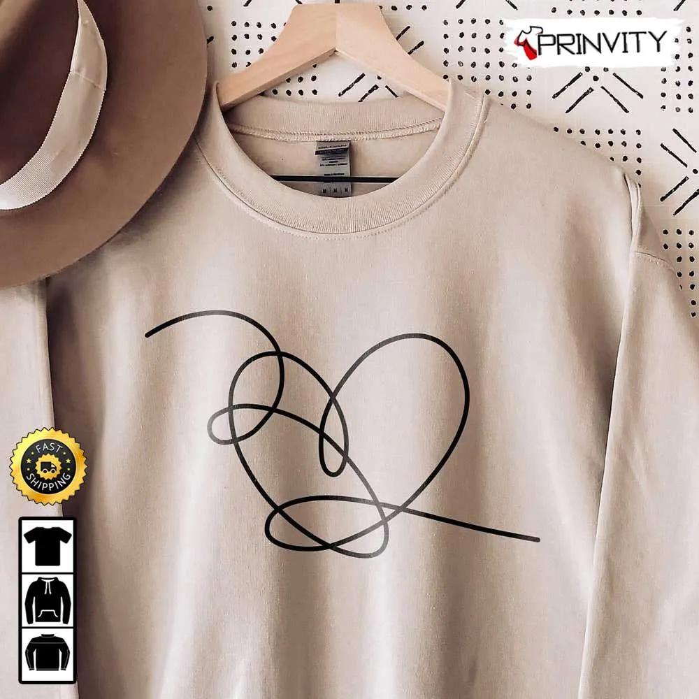 Love Yourself Heart T-Shirt, Love Yourself Tear, Love Tee, Heart Shirt, Love Shirt, Love Tee, Soft Shirt, Cotton Tee, Unisex Hoodie, Sweatshirt, Long Sleeve - Prinvity