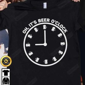 OH Its Beer OClock T Shirt International Beer Day 2023 Gifts For Beer Lover Budweiser IPA Modelo Bud Zero Unisex Hoodie Sweatshirt Long Sleeve HD028 2
