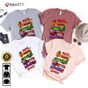 Papa Marvel The Avengers Favorito T Shirt Supper Hero Unisex Hoodie Sweatshirt Long Sleeve Prinvity HD009 3