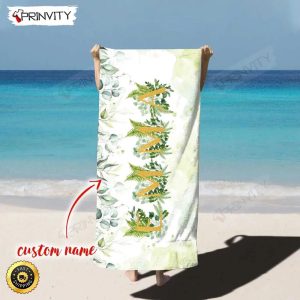 Personalized Beach Towel Custom Name Background And Font Best Beach Towel For Quick Drying And Comfort Prinvity HD72170 2