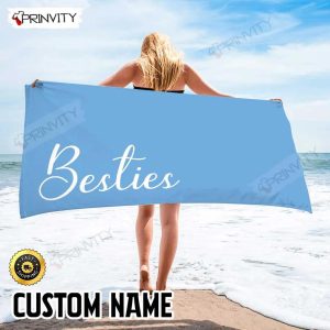 Personalized Beach Towel, Size 30″x60″-36″x72″, Custom Name Background And Font, Best Beach Towel For Quick Drying And Comfort – Prinvity