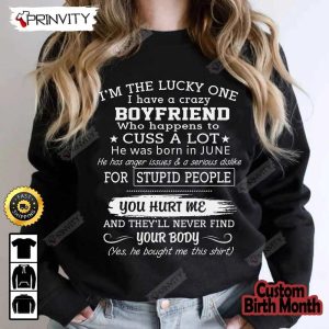 Personalized Birth Month Boyfriend T Shirt Gifts For Valentines Day 2023 Best Gift For Girlfriend Unisex Hoodie Sweatshirt Long Sleeve Prinvity HDCom0110 4