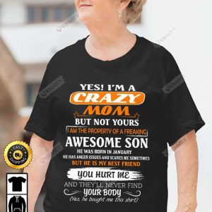 Personalized Birth Month Son T-Shirt, Crazy Mom, Gifts For Mother’s Day 2023, Best Gift For Your Mom, Unisex Hoodie, Sweatshirt, Long Sleeve – Prinvity