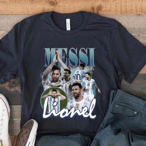 Qatar World Cup 2022 Champion Lionel Messi Argentina T Shirt Goat Greatest Of All Time Best Player WC 2022 Argentina Unisex Hoodie Sweatshirt Long Sleeve Prinvity 1