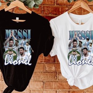 Qatar World Cup 2022 Champion Lionel Messi Argentina T Shirt Goat Greatest Of All Time Best Player WC 2022 Argentina Unisex Hoodie Sweatshirt Long Sleeve Prinvity 2