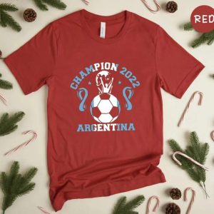Qatar World Cup Champion 2022 Argentina T Shirt Lionel Messi Goat Greatest Of All Time Best Player WC 2022 Argentina Unisex Hoodie Sweatshirt Long Sleeve Prinvity 2