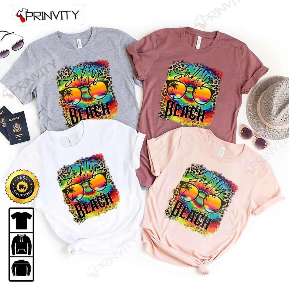 Salty Beach Summer T-Shirt, Unisex Hoodie, Sweatshirt, Long Sleeve - Prinvity