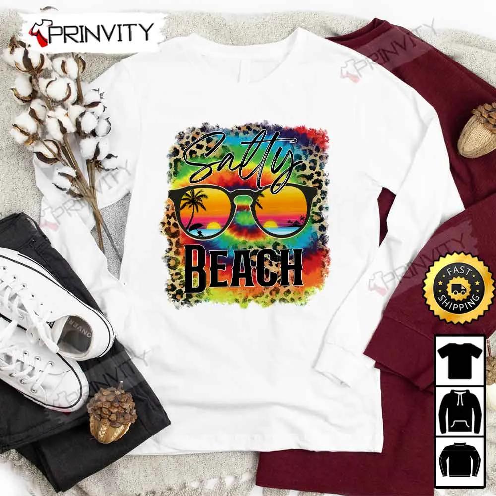Salty Beach Summer T-Shirt, Unisex Hoodie, Sweatshirt, Long Sleeve - Prinvity