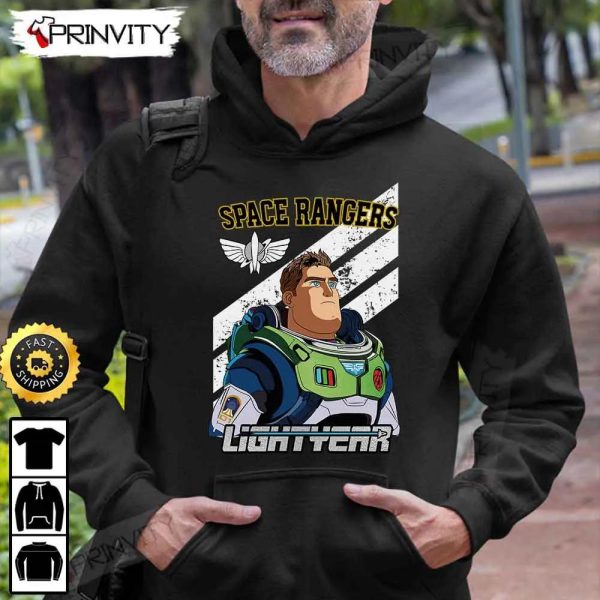 Space Ranger Buzz Lightyear T-Shirt, Disney Pixar, Toy Story, Unisex Hoodie, Sweatshirt, Long Sleeve – Prinvity