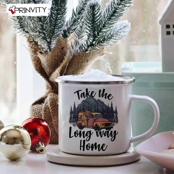 Take The Long Way Home 12oz Camping Mug, Rv Park, Campsite, Gifts For Camping Lover – Prinvity