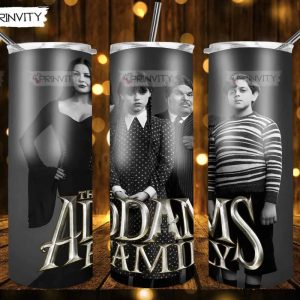 The Addams Family 20oz Skinny Tumbler, Addams Family Wednesday, Wednesday TV Series, Skinny Tumbler Drink Tee Coffee Milk, Best Gifts For Fans – Prinvity