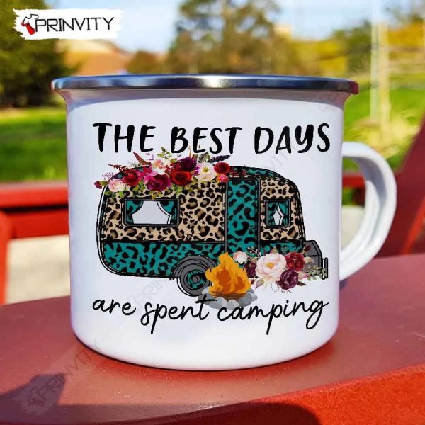 The Best Days Are Spent Camping 12oz Camping Mug, Rv Park, Campsite, Gifts For Camping Lover – Prinvity