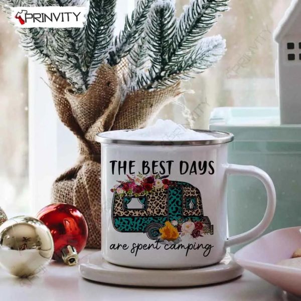 The Best Days Are Spent Camping 12oz Camping Mug, Rv Park, Campsite, Gifts For Camping Lover – Prinvity