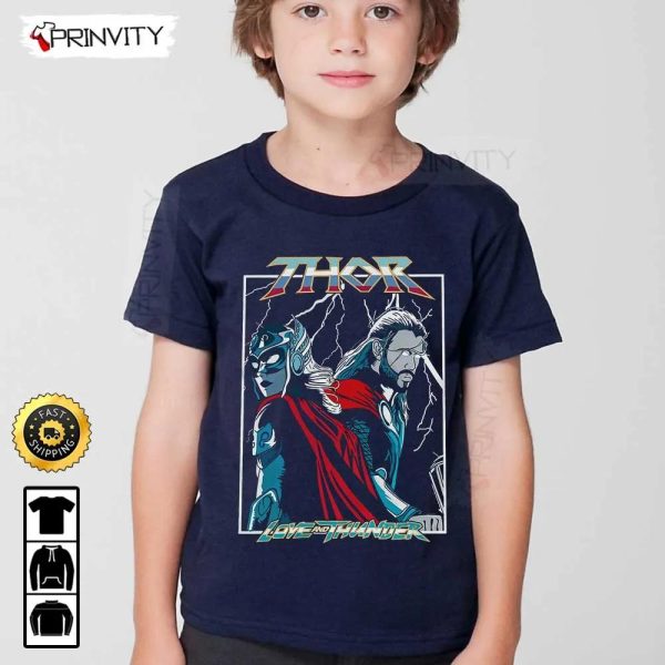 Thor Love And Thunder Marvel The Avengers T-Shirt, Supper Hero, Unisex Hoodie, Sweatshirt, Long Sleeve – Prinvity