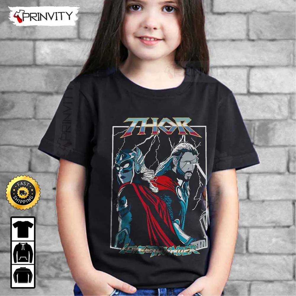 Thor Love And Thunder Marvel The Avengers T-Shirt, Supper Hero, Unisex Hoodie, Sweatshirt, Long Sleeve - Prinvity