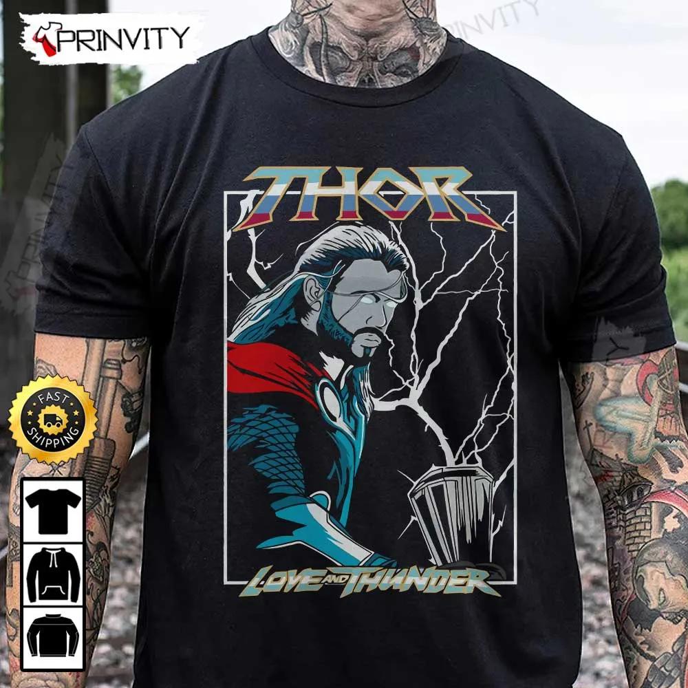 Thor Love And Thunder T-Shirt, The Avengers, Marvel, Supper Hero, Unisex Hoodie, Sweatshirt, Long Sleeve - Prinvity