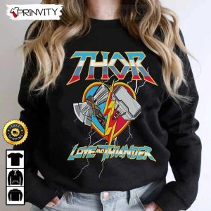 Thor Love And Thunder The Avengers T Shirt Marvel Supper Hero Unisex Hoodie Sweatshirt Long Sleeve Prinvity HD013 6