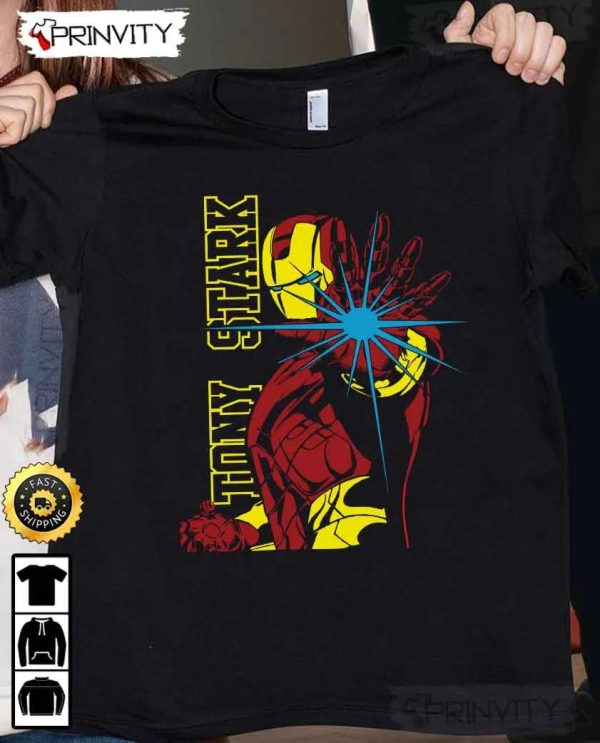 Tony Stark Iron Man Marvel The Avengers T-Shirt, Supper Hero, Unisex Hoodie, Sweatshirt, Long Sleeve – Prinvity