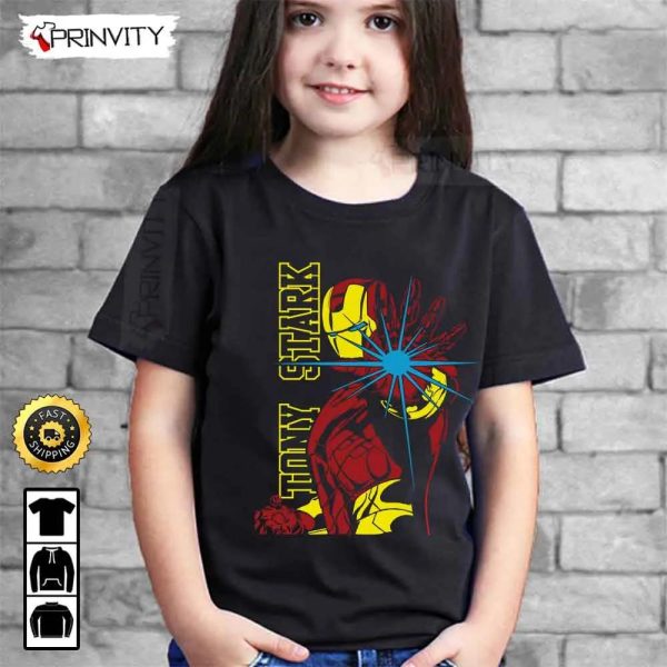 Tony Stark Iron Man Marvel The Avengers T-Shirt, Supper Hero, Unisex Hoodie, Sweatshirt, Long Sleeve – Prinvity