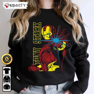 Tony Stark Iron Man Marvel The Avengers T Shirt Supper Hero Unisex Hoodie Sweatshirt Long Sleeve Prinvity HD003 5