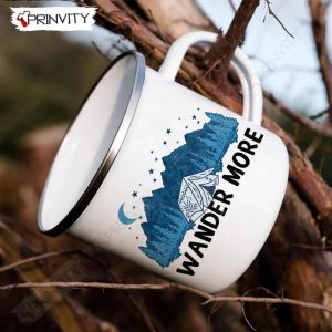 Wander More Camping 12oz Camping Cup RV Park Campsite Gifts For Camping Lover Prinvity HD018 3