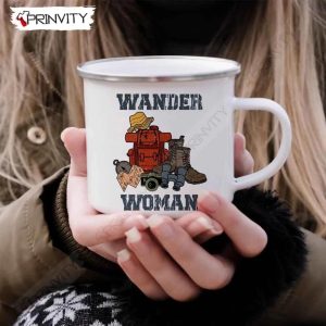 Wander Woman Camping 12oz Camping Cup RV Park Campsite Gifts For Camping Lover Prinvity HD017 2