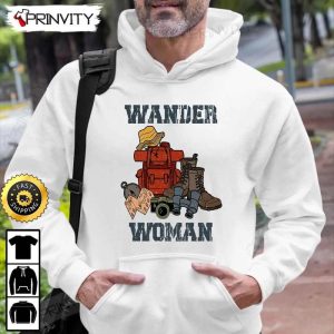 Wander Woman Camping T Shirt RV Park Campsite Gifts For Camping Lover Unisex Hoodie Sweatshirt Long Sleeve Prinvity HD017 4