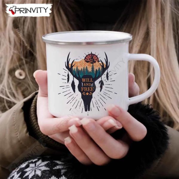 Will And Free Camping 12oz Camping Mug, Rv Park, Campsite, Gifts For Camping Lover – Prinvity