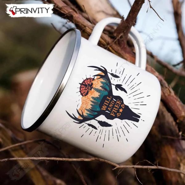 Will And Free Camping 12oz Camping Mug, Rv Park, Campsite, Gifts For Camping Lover – Prinvity