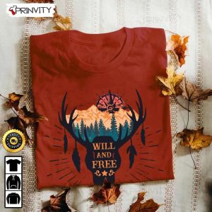 Will And Free Camping T Shirt RV Park Campsite Gifts For Camping Lover Unisex Hoodie Sweatshirt Long Sleeve Prinvity HD015 6