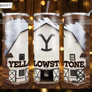 Yellowstone 20oz Skinny Tumbler, American TV series, National Park Service, Skinny Tumbler Drink Tee Coffee Milk, Best Gifts For Fans – Prinvity