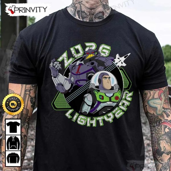 Zurg Lightyear T-Shirt, Disney Pixar, Buzz Toy Story, Unisex Hoodie, Sweatshirt, Long Sleeve – Prinvity