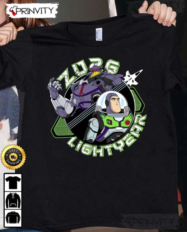 Zurg Lightyear T-Shirt, Disney Pixar, Buzz Toy Story, Unisex Hoodie, Sweatshirt, Long Sleeve – Prinvity