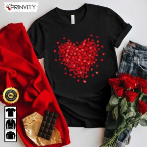 3D Hearts Valentines Day T Shirt Be Mine Valentine Valentines Gifts Ideas Best Valentines Gifts For 2023 Gift For Her Unique Valentines Gifts Prinvity 3