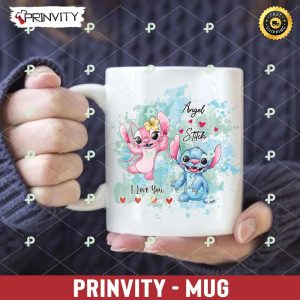 Angel And Stitch I Love You Valentine’s Day Mug, Size 11oz & 15oz, Valentines Day Ideas 2023, Best Valentines Gifts, Unique Valentines Gifts – Prinvity