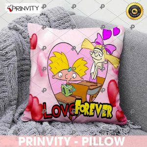 Arnold And Helga Love Valentine’s Day Pillow, Hey Arnold Valentines Day Ideas 2023, Best Valentines Gifts, Unique Valentines Gifts, Size 14”x14”, 16”x16”, 18”x18”, 20”x20′ – Prinvity
