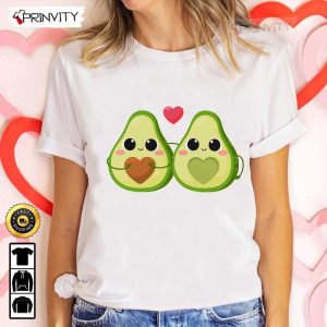 Avocado Chibi Cute Valentine’s Day T-Shirt, Valentines Day Ideas 2023, Best Valentines Gifts For Her, Good Valentines Gifts, Unisex Hoodie, Sweatshirt, Long Sleeve Prinvity