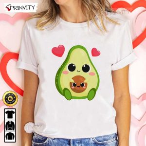 Avocado Chibi Cute Valentine’s Day T-Shirt, Valentines Day Ideas 2023, Best Valentines Gifts For Her, Good Valentines Gifts, Unisex Hoodie, Sweatshirt, Long Sleeve Prinvity