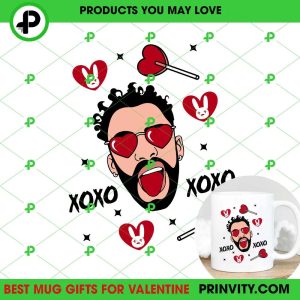 Bad Bunny XOXO Flower Love Valentine’s Day Mug, Size 11oz & 15oz, Valentines Day Ideas 2023, Best Valentines Gifts, Unique Valentines Gifts – Prinvity