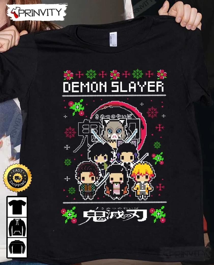 Demon Slayer Anime Ugly T-Shirt, Demon Slayer Season 3, Demon Slayer PS4, Kimetsu No Yaiba, Mugen Train, Muzan Kibutsuji, Hashira, Unisex Hoodie, Sweatshirt, Long Sleeve - Prinvity